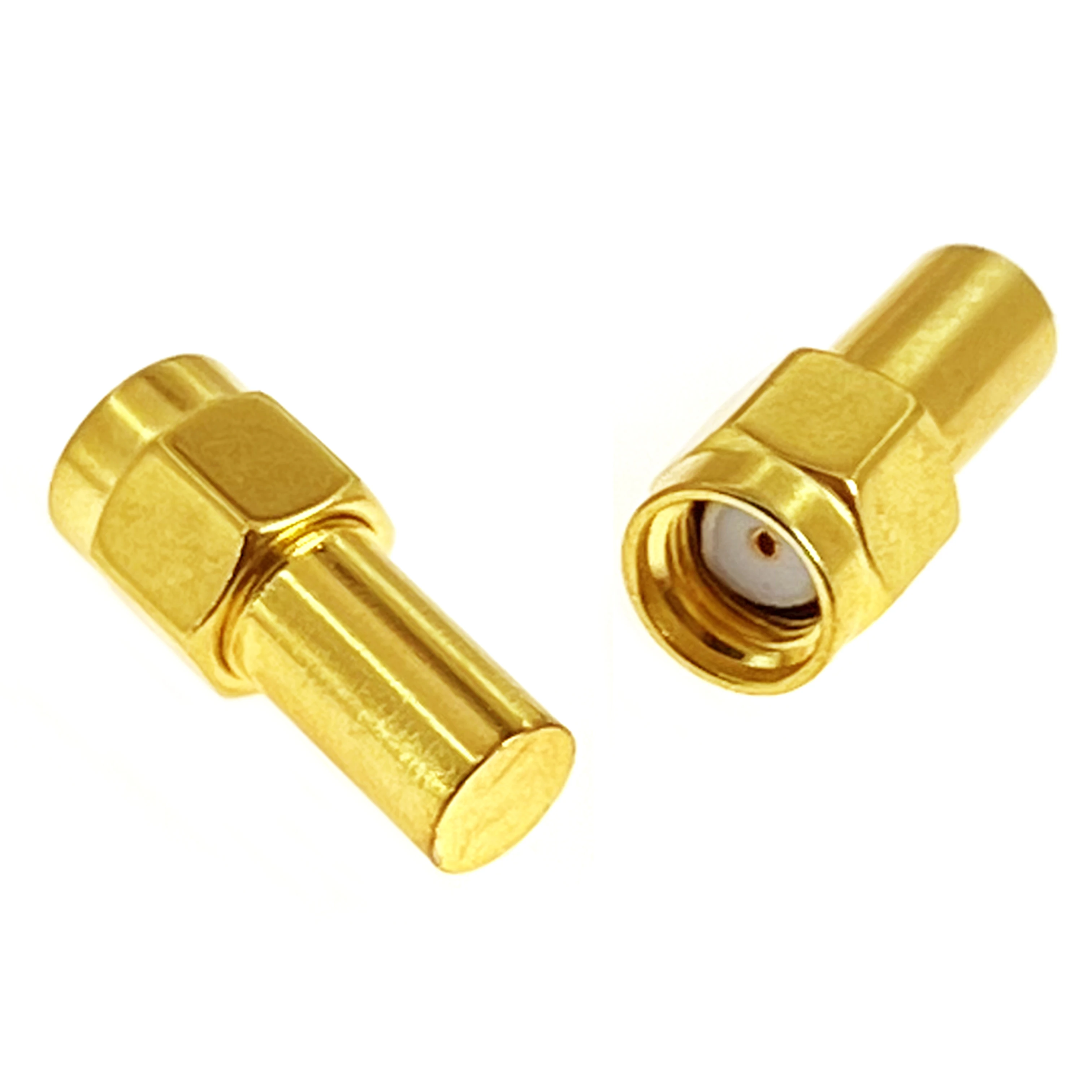 1pc  RP-SMA Male Plug  Load  RF Coax Adapter Convertor  Straight Goldplated  NEW Wholesale