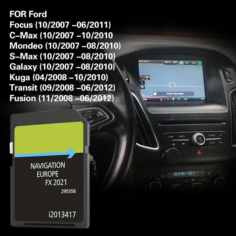 

FX2021 Focus Max Europe Обновление данных для Ford Kuga Nav SD-карты Карта Европы