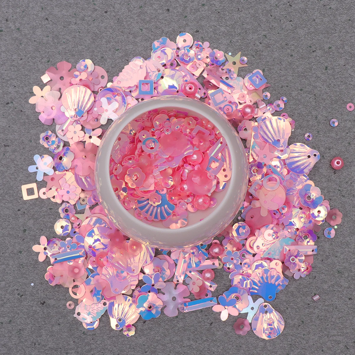 

2 Pack 10G/Pink Diy Sequins Accessories Colorful Material For Jewelry Making Handicraft Sewing Craft Decor Flat Beads Mini