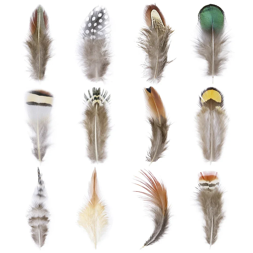 5-15 CM Mixed Style Natural Pheasant Chicken Feathers Jewelry Making Macrame Creations Plumes Decoration Crafts 50 Pcs Wholesale