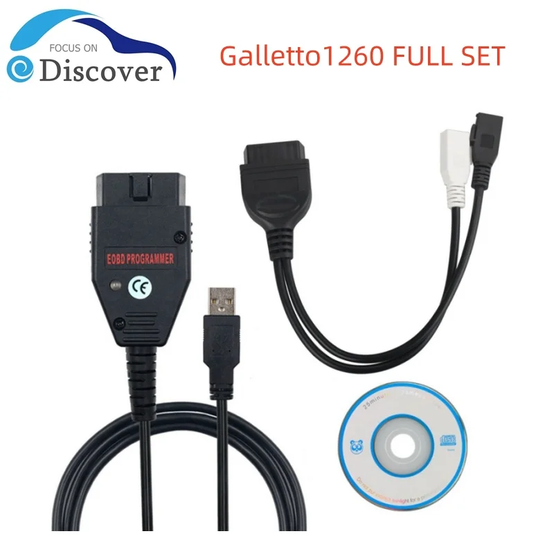 Newest Version OBD2 Galletto1260 Flasher EOBD/OBDII chip tuning tool Galletto 1260 FTDI ECU flash tool Remap