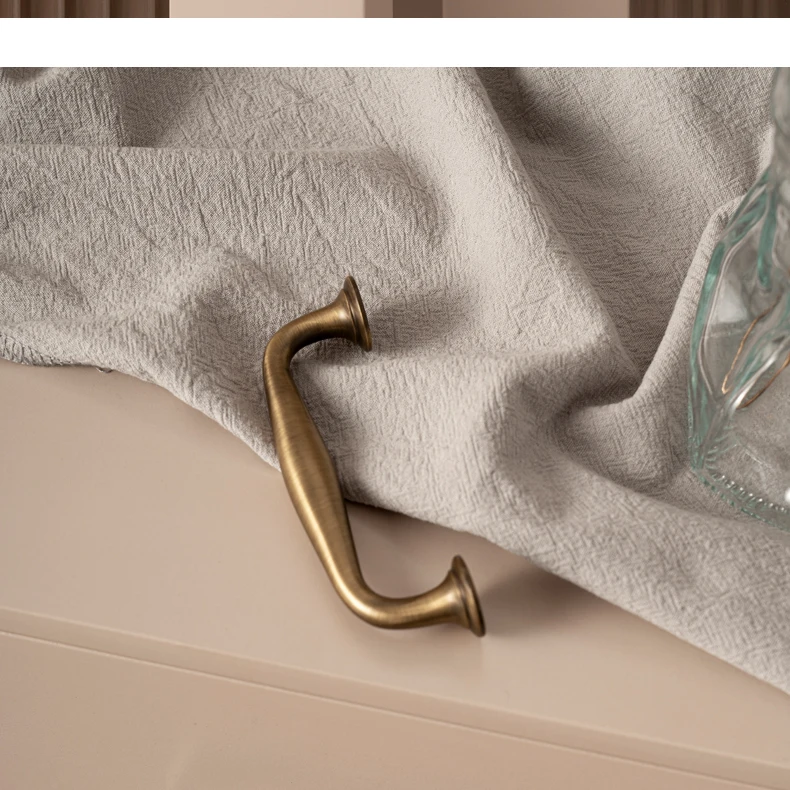 Antique brass cabinet handle and knob 12