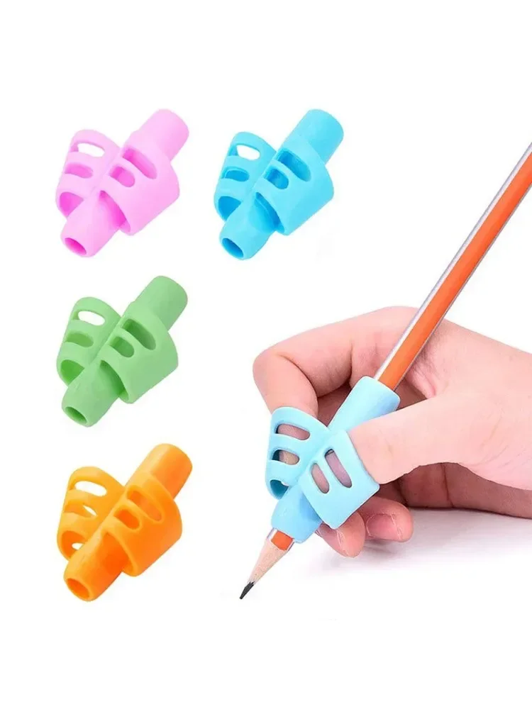 Porte-crayon à deux doigts pour enfants, outils de formation à l'écriture et à la posture, fournitures scolaires et de bureau, intensification coréenne, 4 pièces