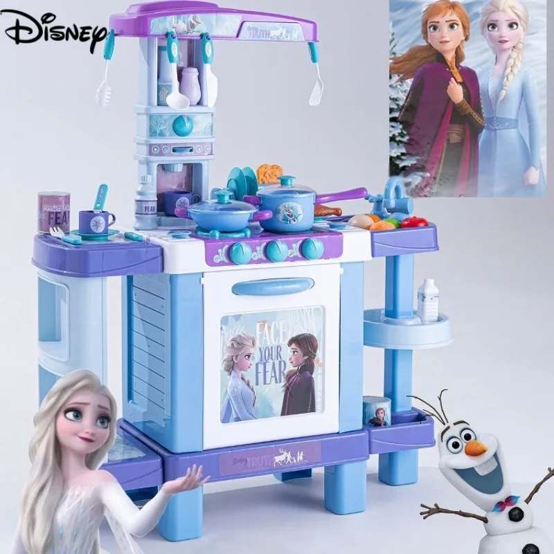 Disney Nette Cartoon Elsa Neue Mode Küche Spielzeug Realistische Pretend Spielen Pädagogisches Spielzeug für Mädchen Überraschung Geburtstag Geschenk
