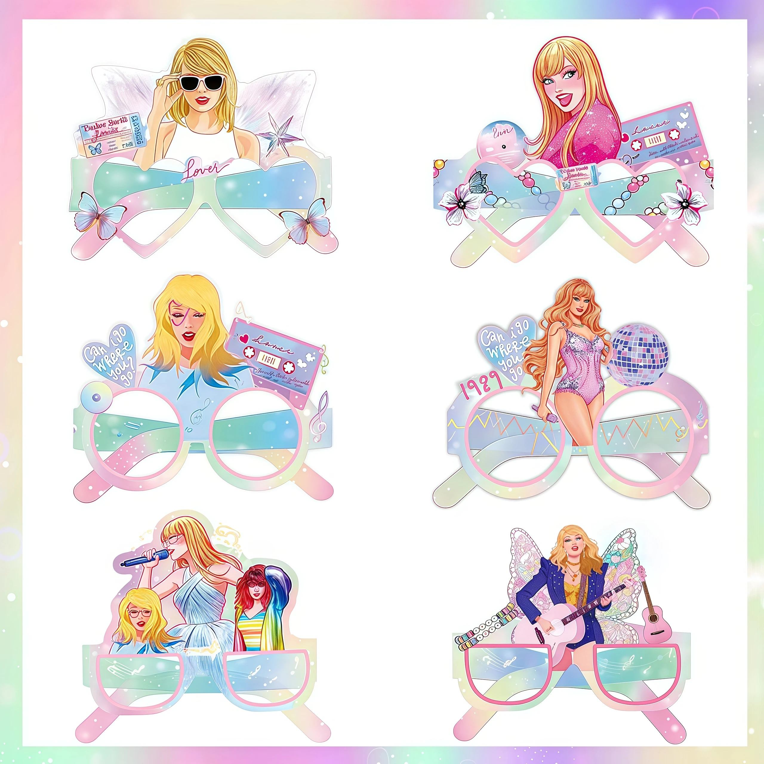Star Singer Taylored Geburtstag Party Dekor Geschirr Tasse Teller Serviette Sänger Fans Mädchen zugunsten Baby Dusche Dekoration Party Supplie – Detail 20
