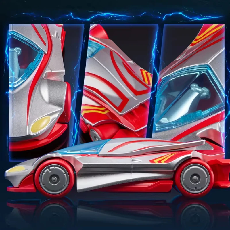 

Оригинальные фигурки Blokees Wheels Ultraman Car C01, серия Blind Box, модель Tiga Zero, детская аниме-коллекция, сувенир