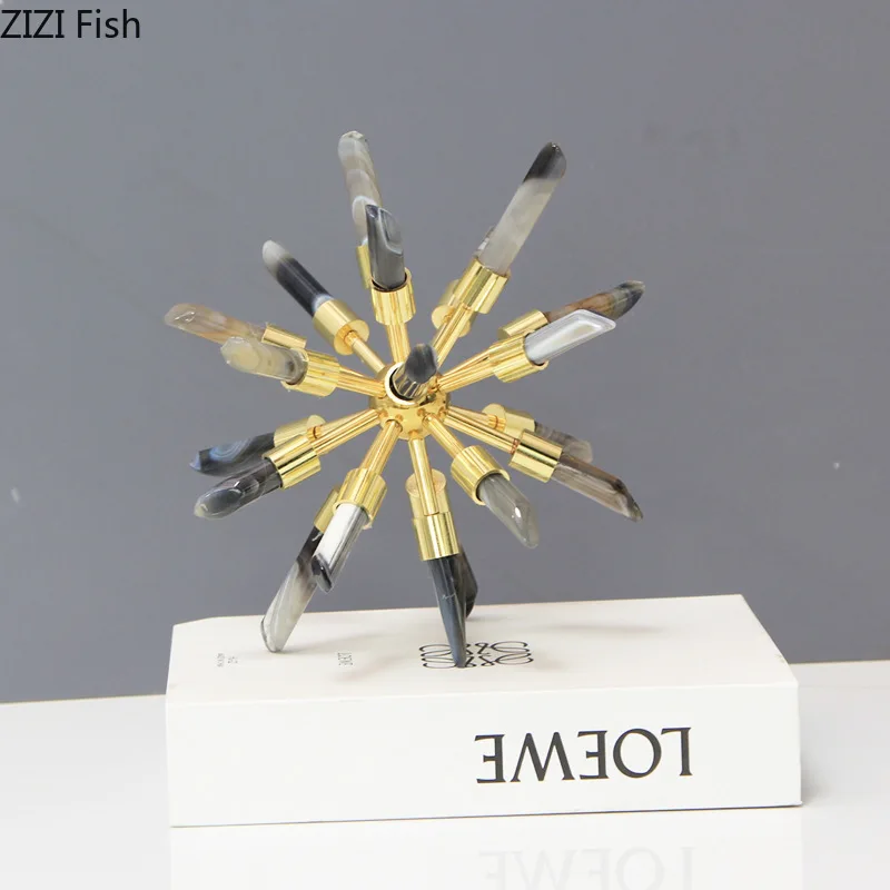 

Geometric Art Sculpture Crystal Ornament Living Room Decorations Statue Display Model Decoration Crafts Figurines Miniatures