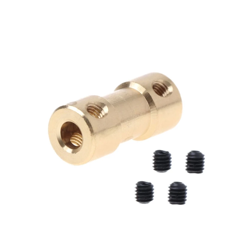 2-5mm Motor Copper Shaft Coupling Coupler Connectors Sleeve Adapter US