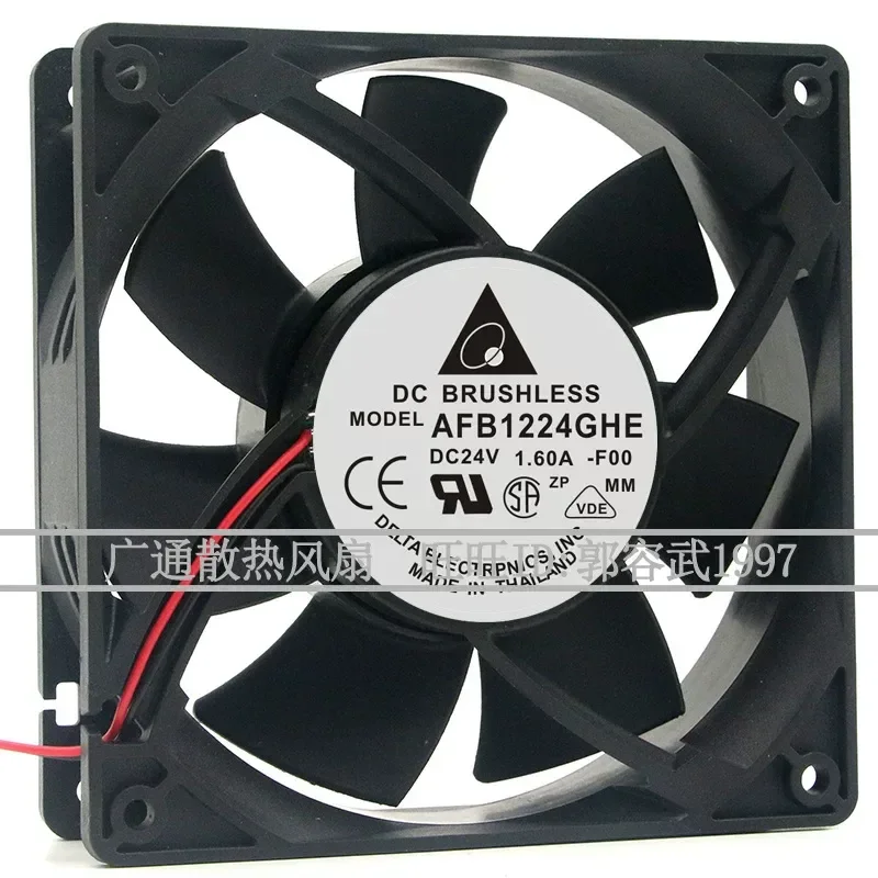 for Delta AFB1224GHE 12038 Cooling Fan 24V 1.60A 12CM Large Air Volume Inverter High Speed Violent Heat Dissipation