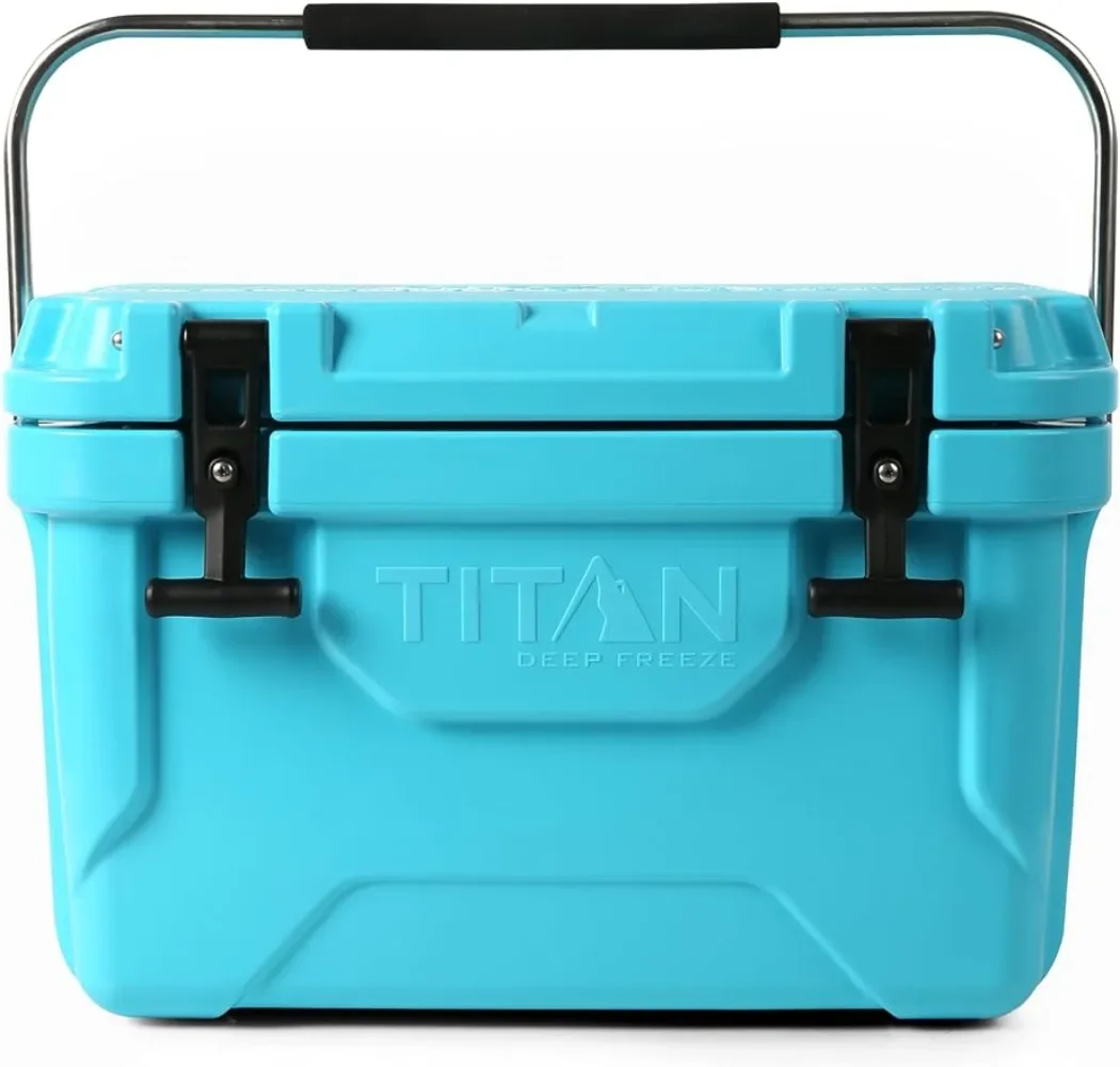 

Portable Titan Hard Ice Chest Cooler with Microban Protection and Deep Freeze Insulation Outdoor Camping Equipment