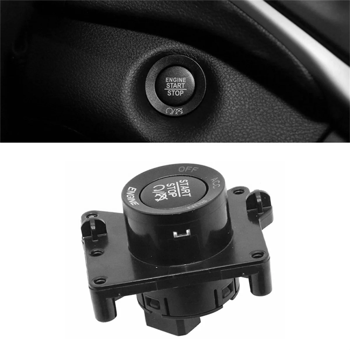 Car Engine Start Stop Push Button One-Button Switch 1VB70DX9AC 53222272 for Jeep Cherokee 2014-2018