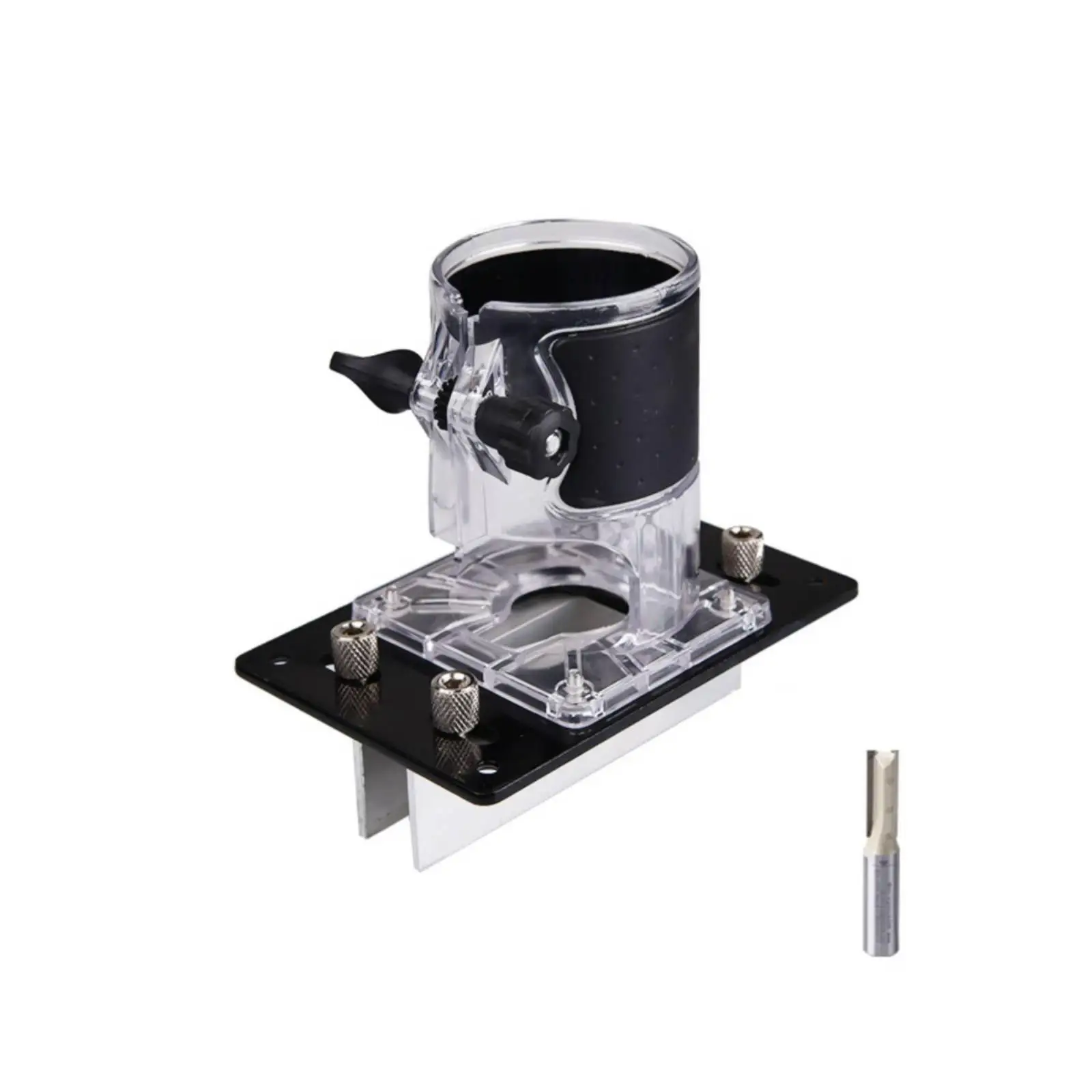 Hidden Connector Jig Precision Cabinet Router Guide Clear Guard for Woodworkers