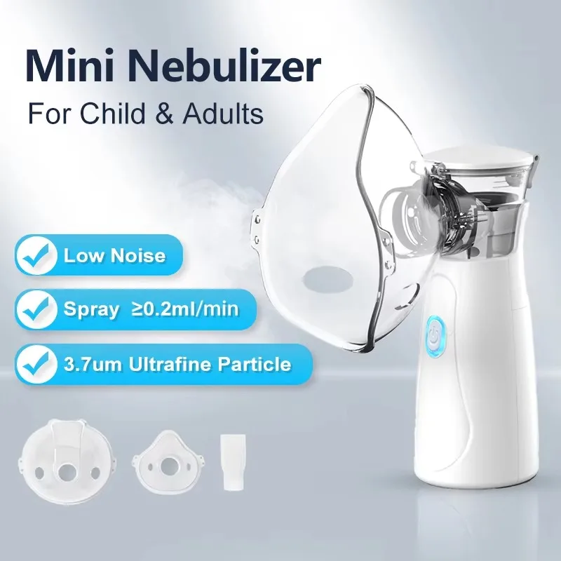 Small Medical Handhe Portable Nebulizer Inhalator Adult Kids Mini Silent Steam Nasal Humidifier Inhaler Tools Nebulizer Asthma