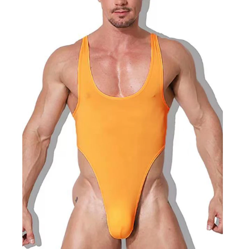 Men Bodysuits Leotard Thongs Undershirts Lingerie T-back Gay Jumpsuits Underwear Exotic Playsuits One-piece Teddies Nightwear