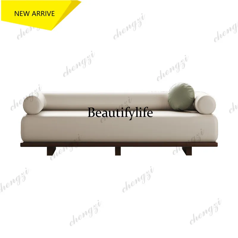E153 medieval solid wood sofa stool resting bench retro homestay bedroom end sofa stool