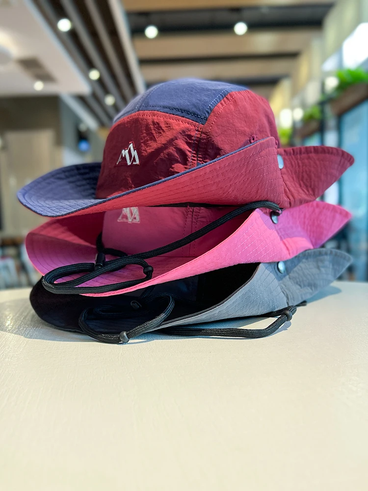 Kapelusz typu Bucket kapelusz przeciwsłoneczny letnia szybkoschnąca oddychający kapelusz przeciwsłoneczny damska typu Outdoor Camping Cap Alpine