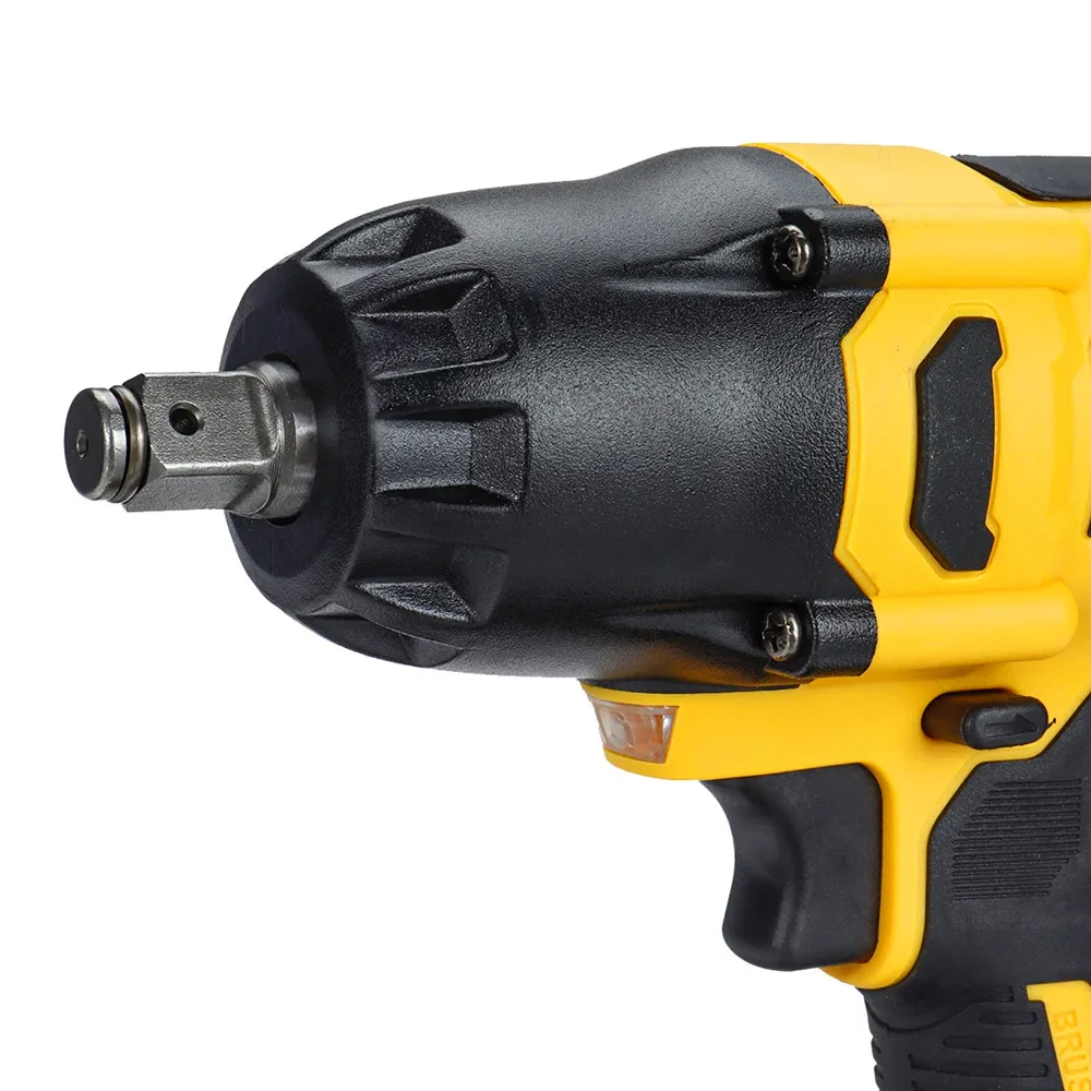 Fit For Dewalt 20V Battery 1200N.M Brushless Impact Wrench 1/2\