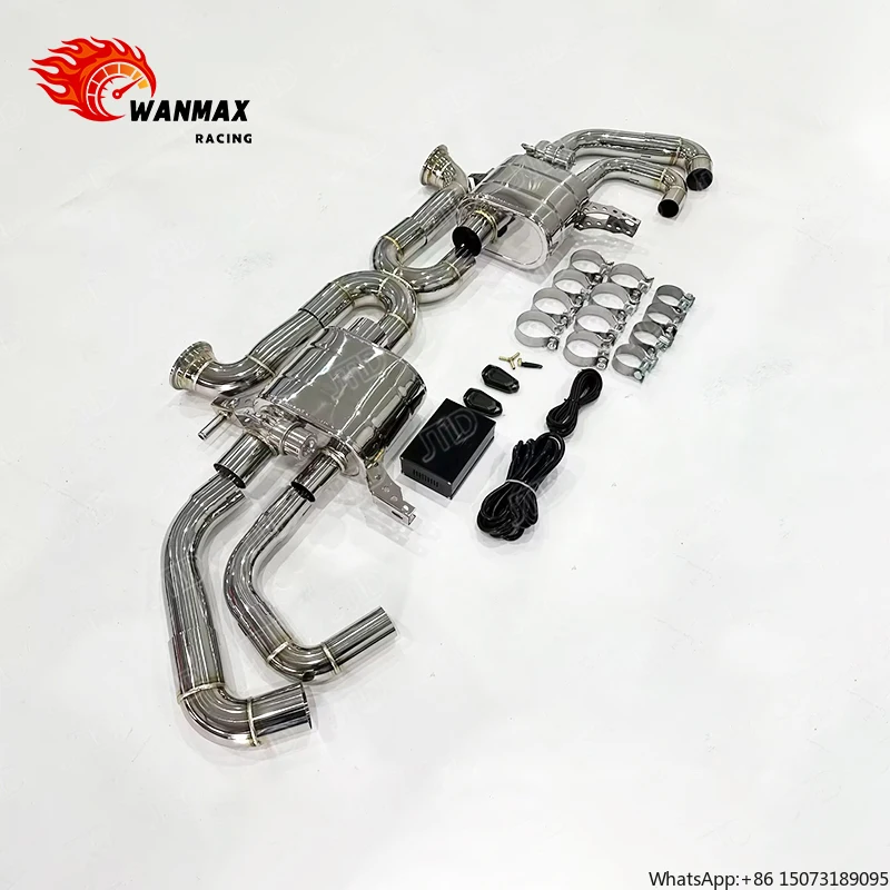 

Polished 304 Stainless Steel Catback Exhaust System for R8 Mirror Finish, Improves Sound, Fast Shipping