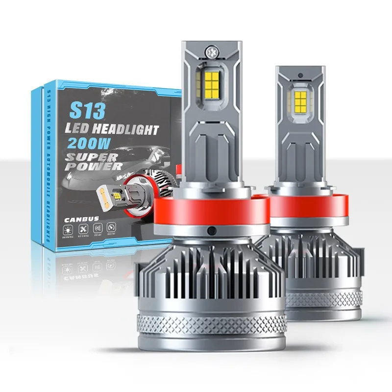 Efficient and Durable Car Headlight Bulbs 9012/HB4 6000K 23000LM with H13 9008/9005/9006 Compatibility