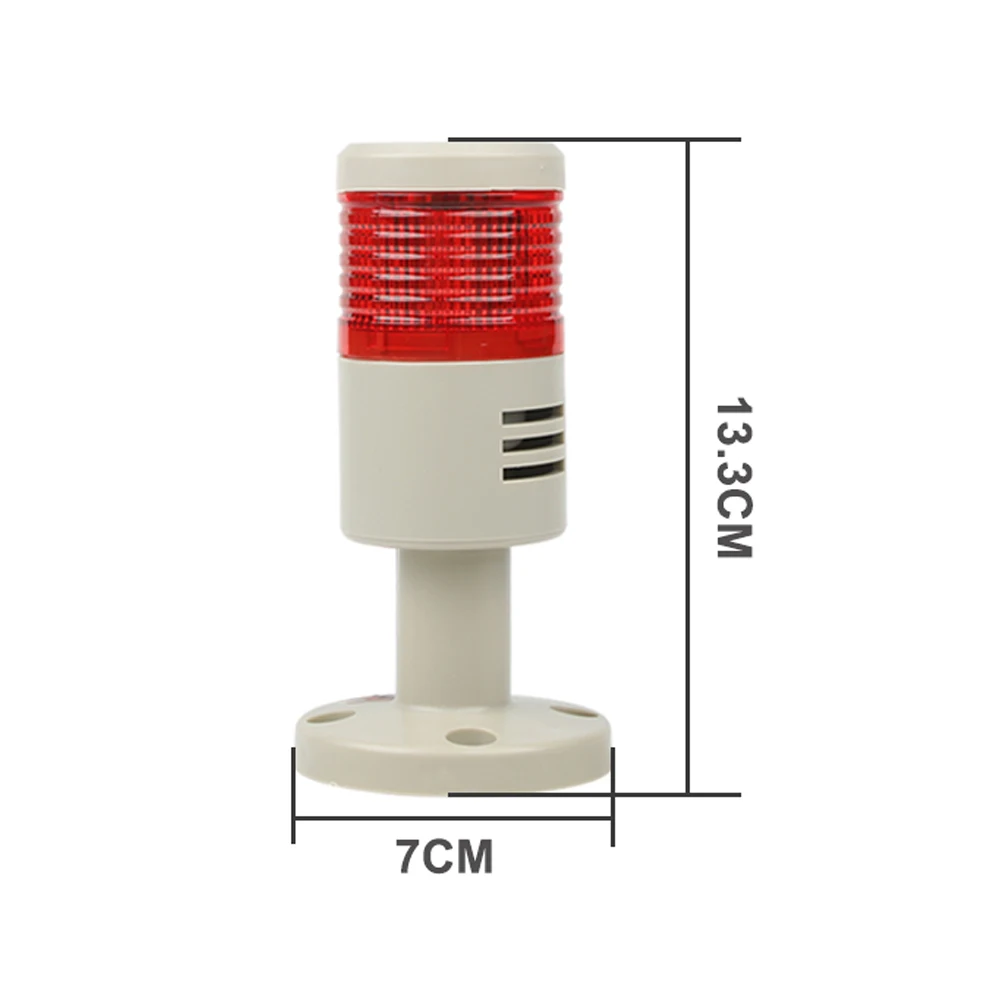 1 Layer industrial warning Stack light Amber Green Machine DC12/24V Steady/Flash LED AC220V Signal Alarm caution indicator Lamp