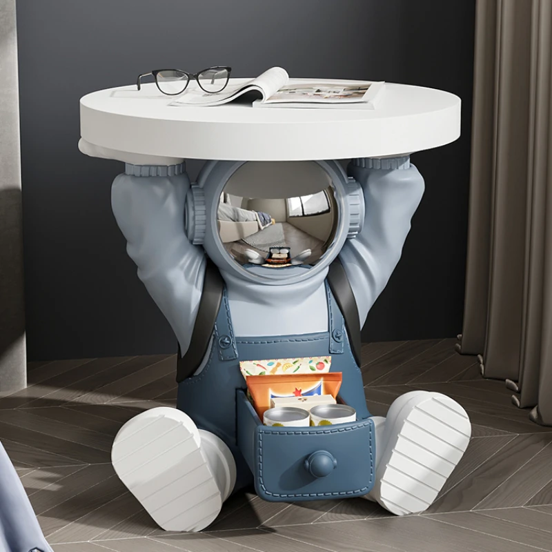 Large Astronaut Bedside Ornaments, Living Room Coffee Table, High-end Home Storage Rack, Coffee Table, Storage Cabinet