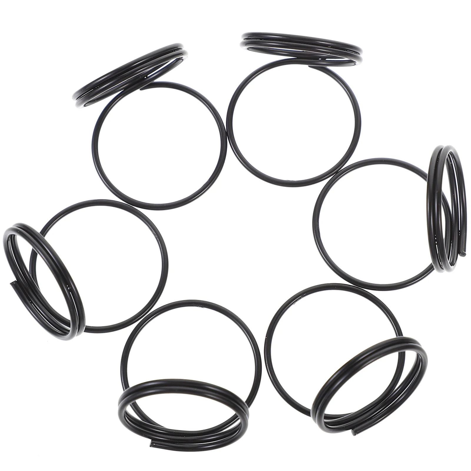 

6 Pcs Metal Note Clips Table Number Holders Card Memo Black Double Layer Round Wedding Party Supplies Desk Organizers Storage