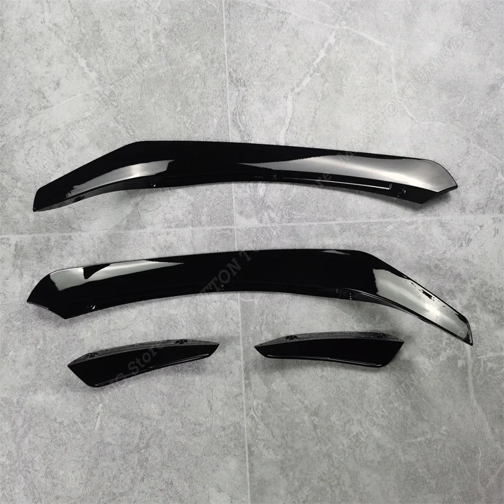 For Mercedes Benz CLA C117 X117 CLA200 220 250 CLA45 AMG 2015-2018 Front Bumper Lip Splitter Fog Lamp Trim Grille Air Blade ABS