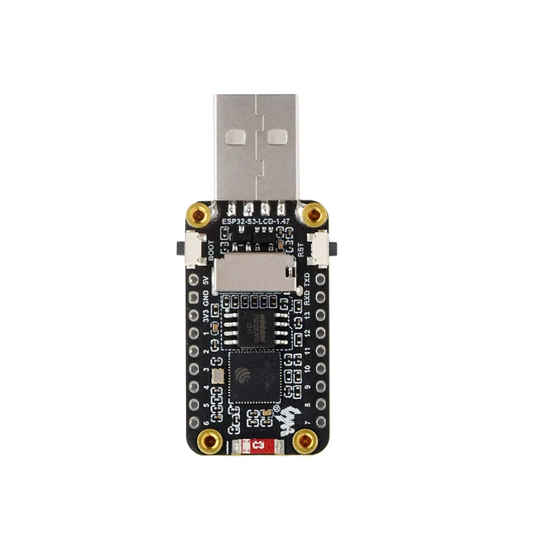 ESP32-S3 Placa de desarrollo de pantalla de 1,47 pulgadas 262K Color hasta 240MHz soporte de frecuencia WiFi y BT para Raspberry Pi Pico Arduino STM3