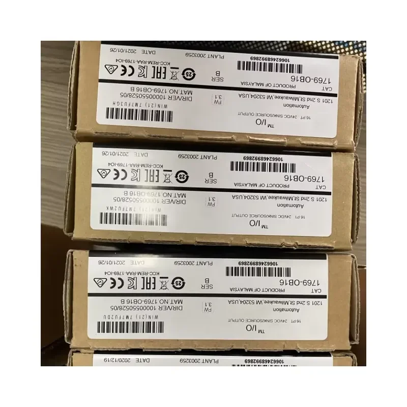 100%New 1400 PLC 1766-L32BWA 24V DC Digital Input Module 12 Fast Inputs 8 Outputs Controller 3