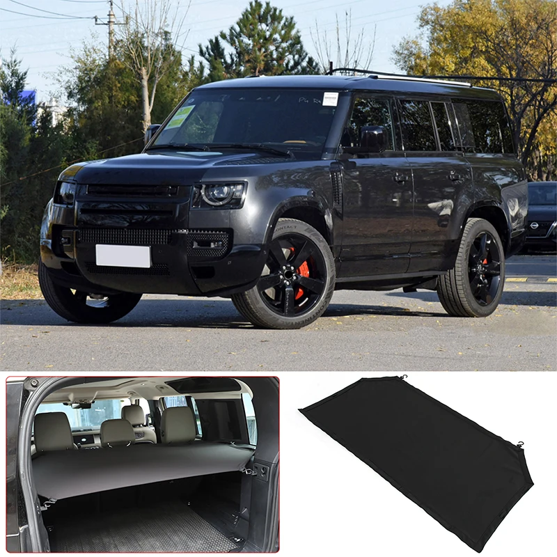

For Land Rover Defender 110 2020-2025 Oxford Cloth Trunk Cargo Shade Cover Storage Bag Net Cargo Luggage Security Cover parts