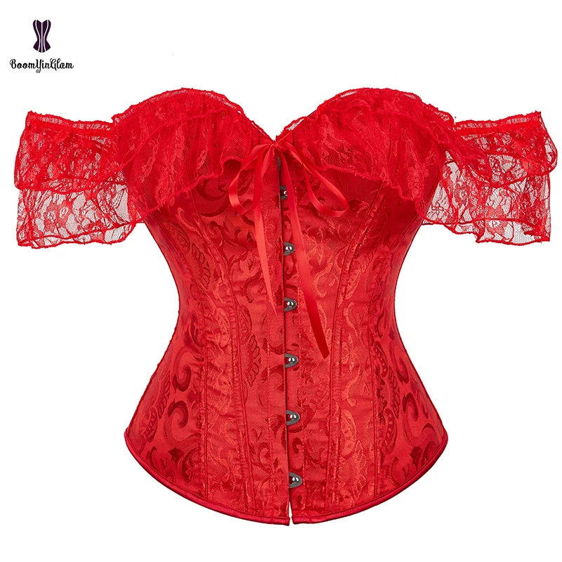 8 cores disponíveis frente 6 busk fechamento vitoriano corpete lingerie espartilho renda corsele corpo shaper cintura trainer bustier