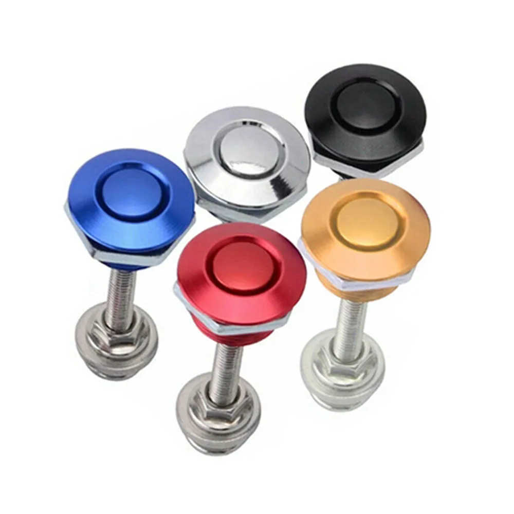 Universal Aluminum Push Button Billet Quick Release Racing Car Front Bumper Hood Pin Engine Bonnet Lock Latch Clip Body Kit