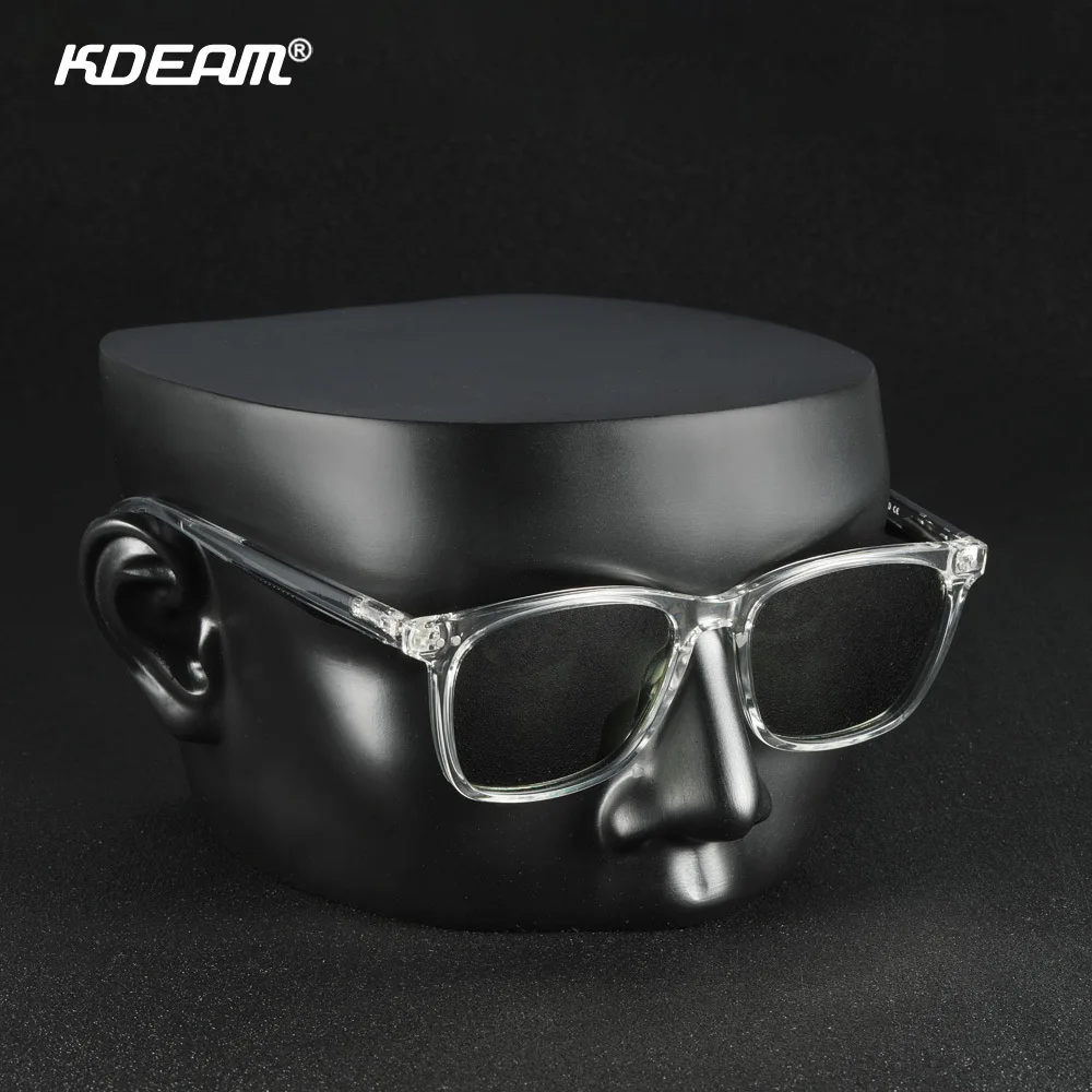 KDEAM 2024 New Square Men\'s Polarized Sunglasses Outdoors TR90 Material Frame Fishing Sun Glasses New Matching Colors With Box