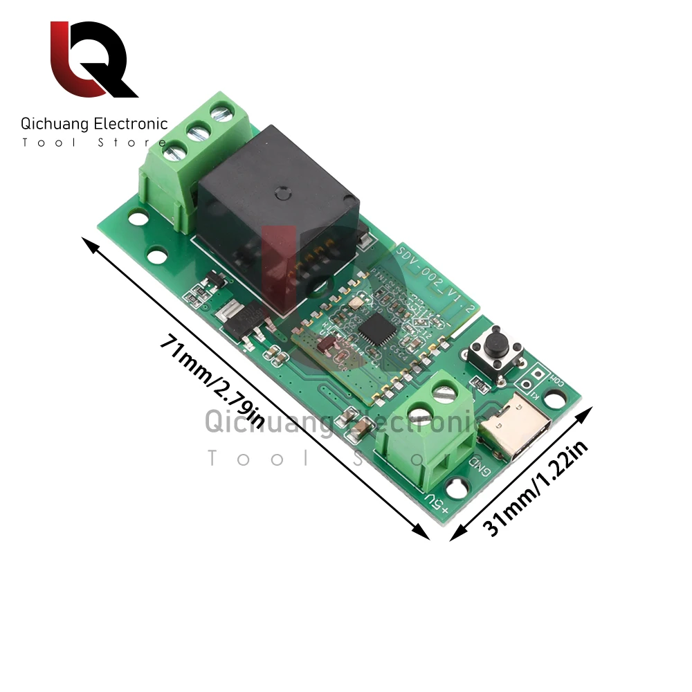 1Pc eWelink Smart USB DC 5V/7-32V DIY Single Channel Bluetooth WIFI Inching Self-Locking Wireless Smart Home Relay Switch Module