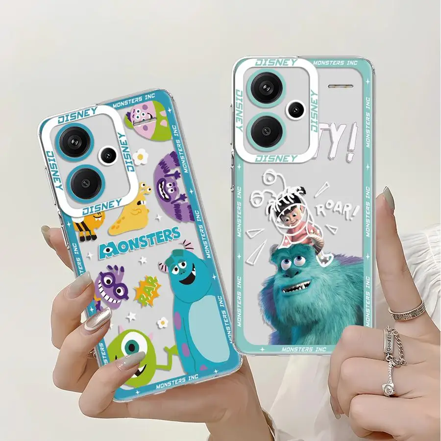 Disney Monsters Inc Clear Soft Case for Xiaomi Redmi Note 11 12 Pro Plus 10 9T 10T 11S 8 Pro 9 Note 10 11 12s Phone Cover