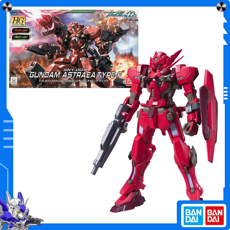 Original Bandai 1/144 HG Gundam Astraea Type-F Anime Action Assembly Model Collect Ornaments Desktop Design As Children's Gifts