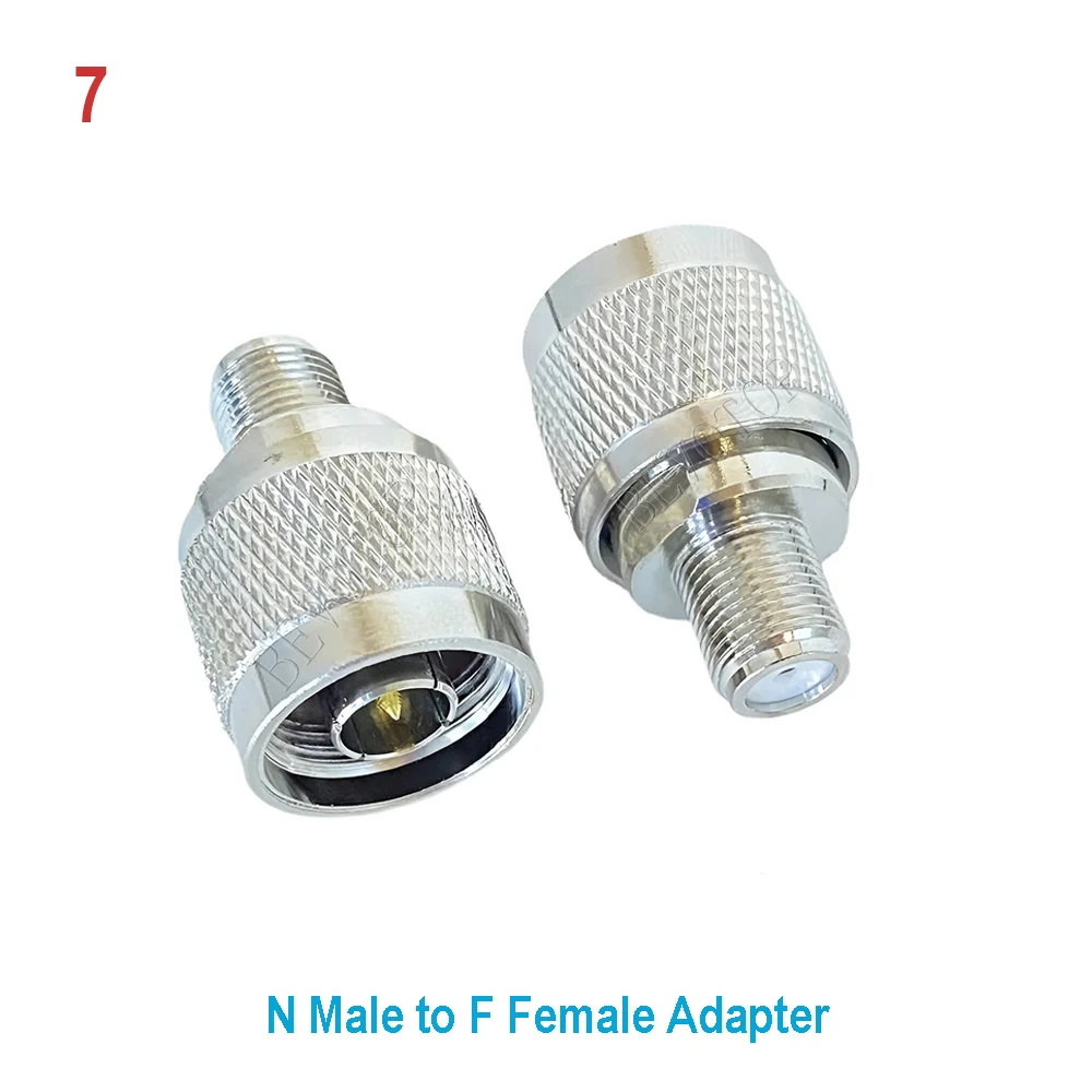 1 Stuks N Mannelijk/Vrouwelijk Naar N/Tnc/Bnc/Qma/F Mannelijk/Vrouwelijk Recht/Haaks Coax Adapter