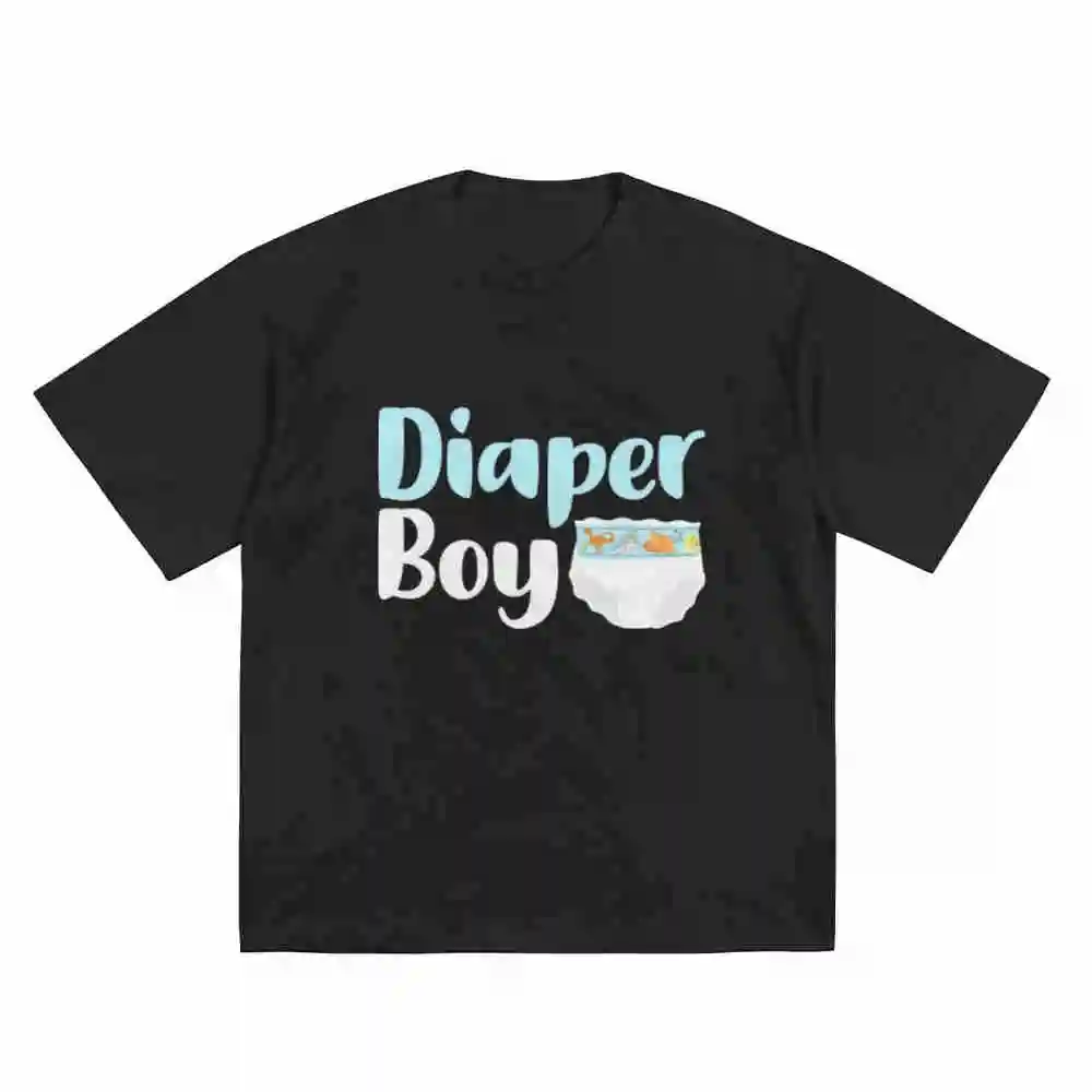 Diaper Boy Short Sleeve Tee 100% Cotton T-Shirt