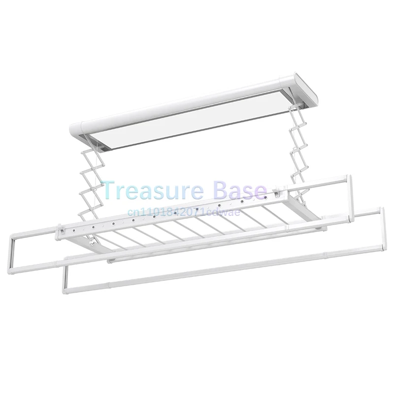 

Многофункциональная электрическая вешалка для одежды, интеллектуальный пульт дистанционного управления, бытовая подъемная сушилка для одежды, балкон, четырехполюсный телескопический