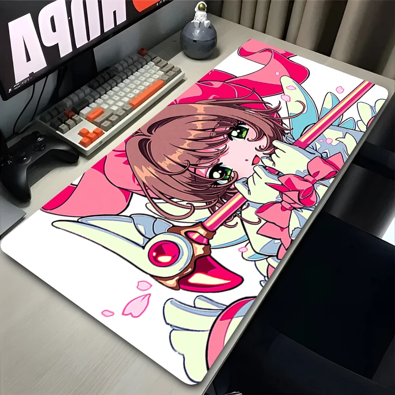 

C Card Captor Sakura Электронный игровой компьютерный коврик для мыши Игровой автомат Ковер Коврик для клавиатуры Защитная пленка для рабочего стола Мультяшный коврик для мыши