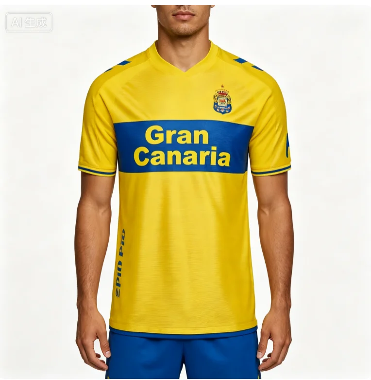 Spain 2026-27 Jersey New Arrival Las Palmas-Style Soccer T-Shirt Fan Gift Adult Kids Special KIT Tee Family Matching Y2k Leisure