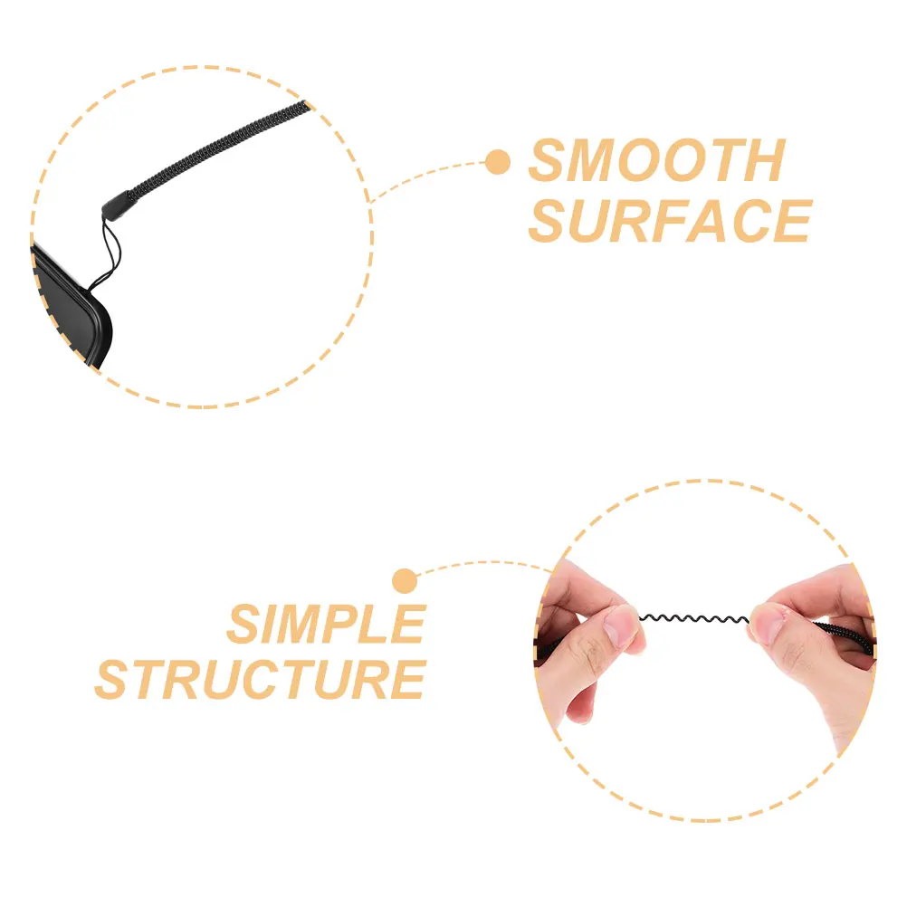 

10pcs Spring Rope Stylus Pen Lanyards Lost Fixing Straps Retractable Hanging Lanyard Writing Tools