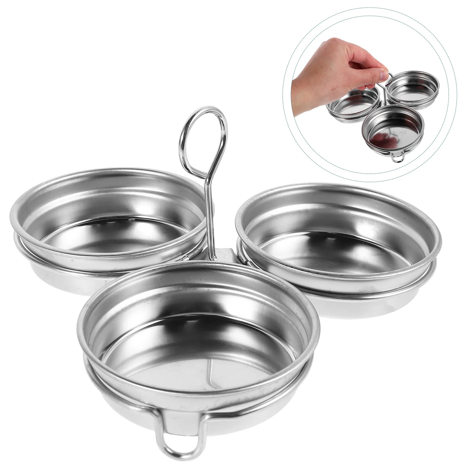 

Multi-Functional Stainless Steel Egg Poaching Mold Nonstick Steamed Egg Pan Round Design for Consistent Results Kitchen Chef