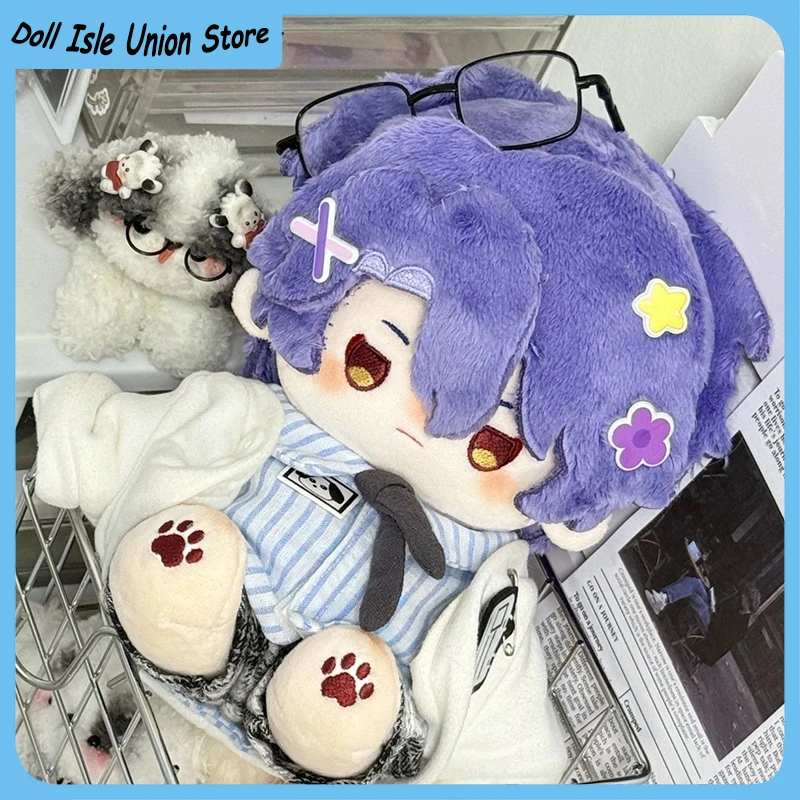 Dr. Ratio Attributes Handsome Anime Honkai：Star Rail Plush Cotton Doll Body 20cm Cute Cosplay Cartoon Toys DIY Dress Up Figurine