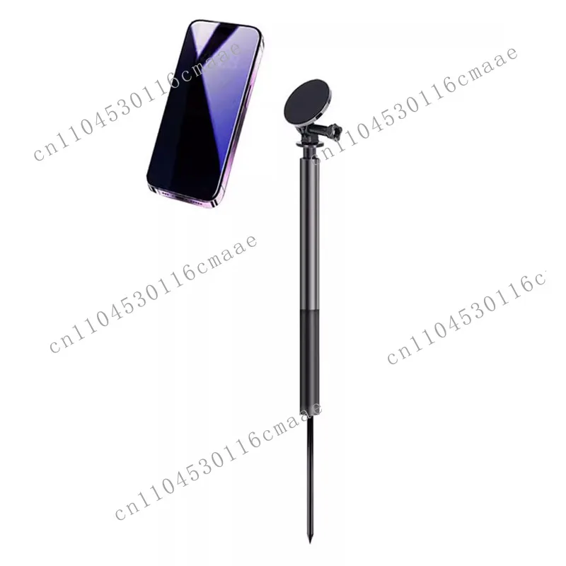 

Extendable Stick Magnet Golf Pod Magnetic Best Golf Phone Holder with Spike and Tripod