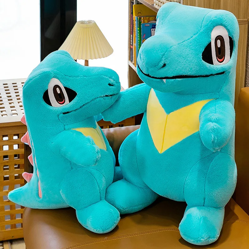 Juguete de peluche gigante de dinosaurio y cocodrilo para bebé, muñeco dino suave y tierno para niños, almohada para dormir, regalo de cumpleaños y Navidad para niños