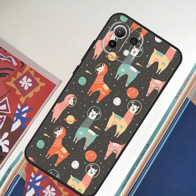 Llama Alpaca Pattern For Xiaomi 11T 12T 13 Pro 12 11 Lite Phone Case For POCO F5 X5 Pro F4 X4 GT F3 M5 X3 Pro