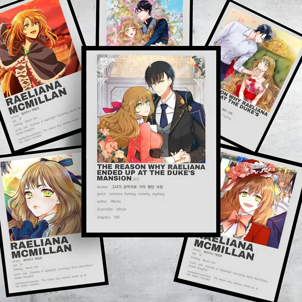 

The Reason Why R-Raeliana Ended up at the Duke's Mansion Poster Stickers HD Painting Self-Adhesive Art for Room Home Decals Gift