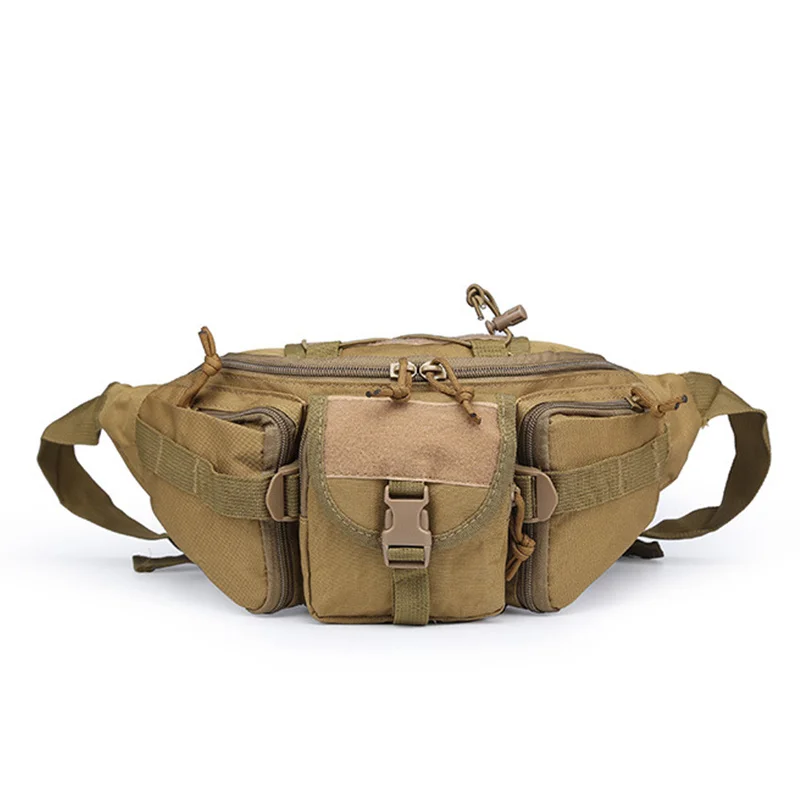 Outdoor Waist Bag Men's Tactical Waterproof Molle Camouflage Hunting Hiking Climbing Nylon Mobile Phone Belt Pack Combat Bags image 5