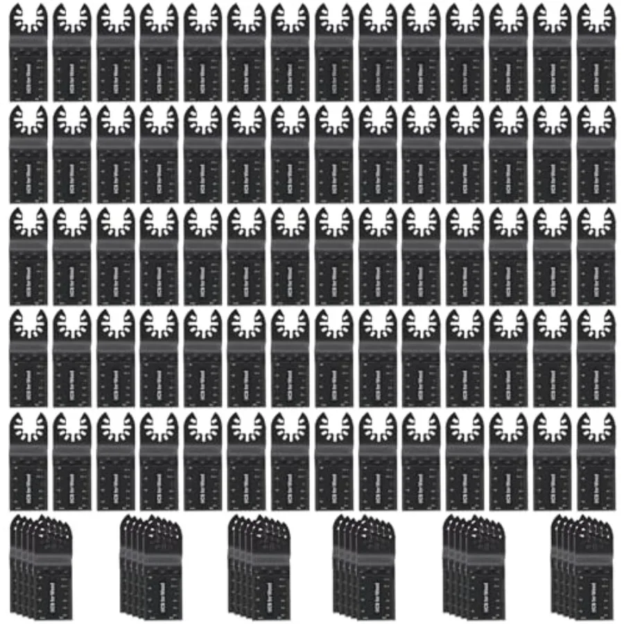 

Набор из 100 универсальных осциллирующих пильных лезвий для многофункциональных инструментов, для дерева, пластика, металла, быстросъемные